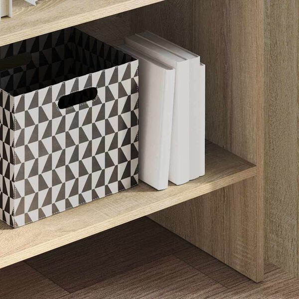 vidaXL Библиотека, дъб сонома, 60x35x180 см, инженерно дърво