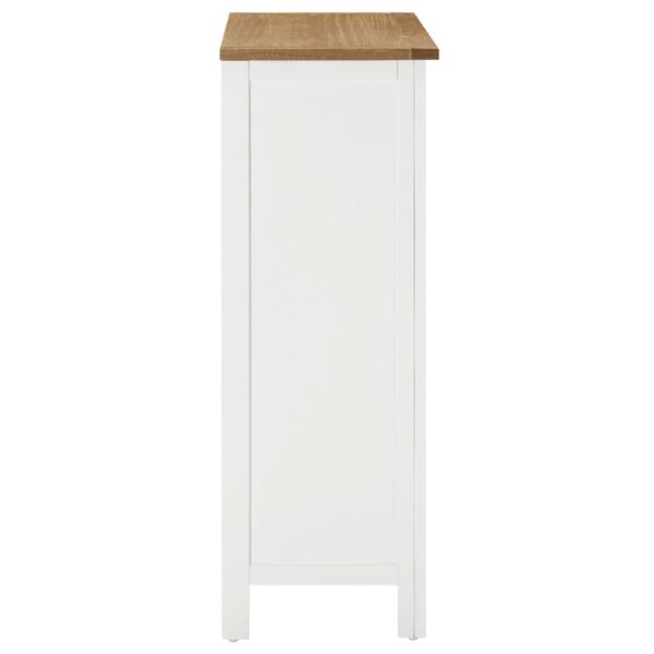 vidaXL Шкаф за вино, 72x32x90 см, дъбов масив