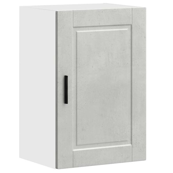 vidaXL Кухненски стенен шкаф Porto, бетонно сив, инженерно дърво