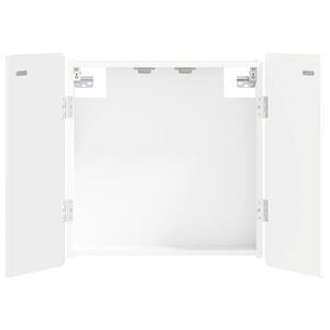 vidaXL Кабинет за дартборд ZWOLLE Бяло 52,5 x 10,5 x 57,5 см
