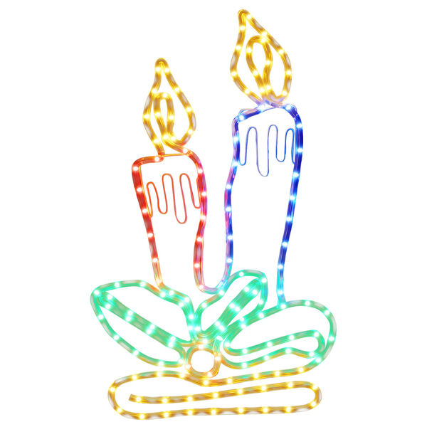 vidaXL Коледна фигура свещи със 144 светодиода, 70x42 см