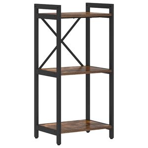vidaXL Рафт за книги 40 x 30 x 85 см Инженерна дървесина Димян дъб