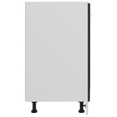 vidaXL Долен шкаф, сив, 60x46x81,5 см, ПДЧ