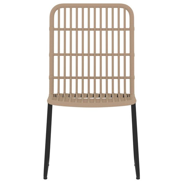 vidaXL Градински трапезен комплект, 7 части, дъб