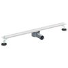vidaXL 360&deg; Душов отвод с тънък модел Сребристо 80 cm