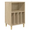 vidaXL Стойка за грамофон Дъб сонома 47 x 39,5 x 74,5 см