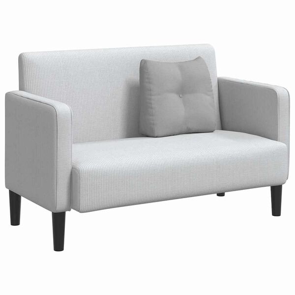 vidaXL Възглавница за гръб Облачно сиво 45 x 24 x 50 см текстил