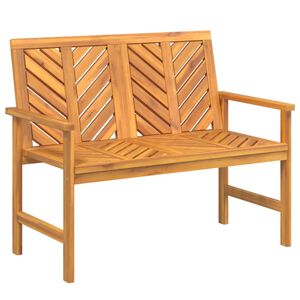 vidaXL Градинска пейка, 109 см, акация масив