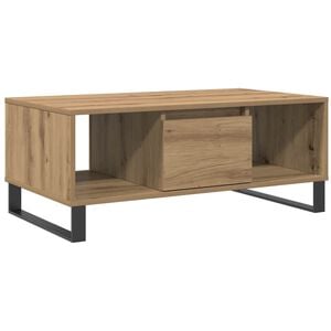 vidaXL Кафе маса, дъб артизан, 90x50x36,5 см, инженерно дърво