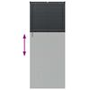 vidaXL Вертикални щори Черно 220 x 85 см Алуминий