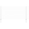 vidaXL Ограда с пост Сребрист 1,2 x 10 m Стомана