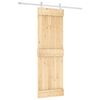 vidaXL Преплъзваща се врата Естествено и бяло 70 x 210 cm
