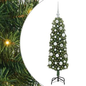 vidaXL С изкуствено коледно дърво с 150 LED светодиода Зелен 120 cm