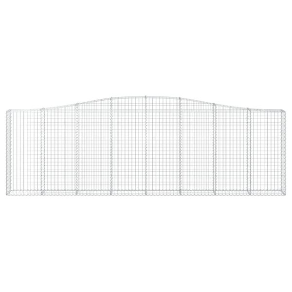 vidaXL Габионни кошници арка 25 бр 400x30x120/140см поцинковано желязо