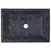 vidaXL Сива мивка, 50x35x10 см, мрамор