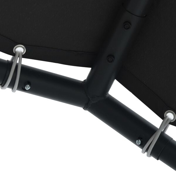 vidaXL Шатра/беседка, с покрив, 3x3 м, стомана, антрацит