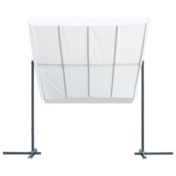 vidaXL Градински навес с регулируем покрив, 350x253x196 см, кремав