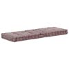 vidaXL Палетна възглавница за под, памук, 120x40x7 см, таупе