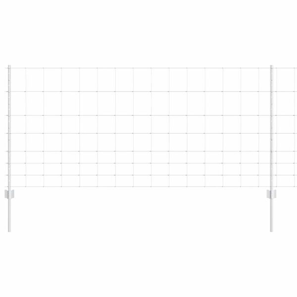 vidaXL Ограда с пост Сребрист 1 x 50 m Стомана
