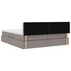 vidaXL Легло с място за съхранение Таупе 180 x 200 cm Изкуствена