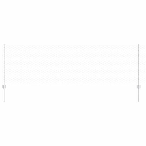 vidaXL Ограда с пост Сребрист 0,8 x 50 м Стомана