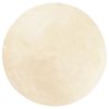 vidaXL Килим HUARTE с къс косъм, мек и миещ се, кремав, &Oslash; 160 см