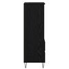 vidaXL Висок шкаф Черния дъб 40 x 36 x 110 см Инженерно дърво