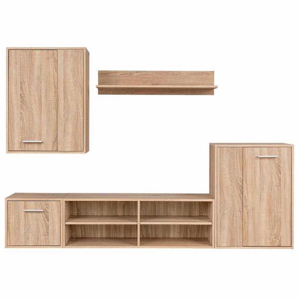 vidaXL Комплект ТВ шкаф 5 pcs дъб сонома 221 x 30 x 80 см