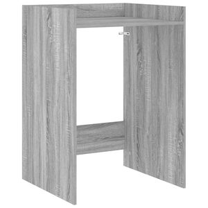 vidaXL Шкаф за пералня със съхранение Сив Сонома 67,5 x 62 x 97 см