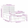 vidaXL Легло с пружинирана основа Тъмносив 140 x 190 cm Кадифе