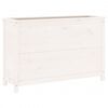 vidaXL Градинско повдигнато легло, бяло, 119,5x40x78 см, бор масив