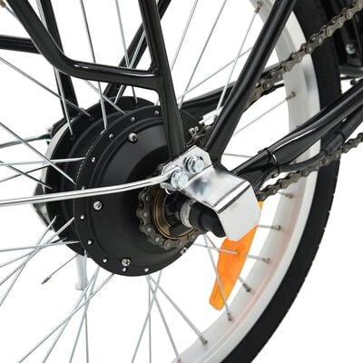 vidaXL Сгъваем електрически велосипед с литиево-йонна батерия алуминий