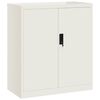 vidaXL Шкаф за папки бял 79x40x90 см стомана