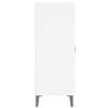 vidaXL Сайдборд, бял, 69,5x34x90 см, инженерно дърво