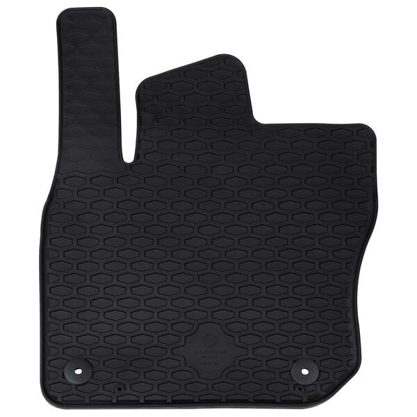 vidaXL Автомобилен килим 4 pcs Черно Каучук