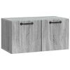 vidaXL Стенно монтиран ТВ шкаф Сива сонома 59,5 x 31 x 30 см