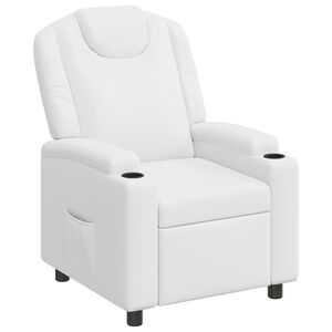vidaXL Разтегателен стол Бяло 75 x 95 x 106 см Текстил