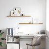vidaXL Стенен рафт с рафт 2 pcs Бежово 115 x 9 x 3 cm Инженерно дърво