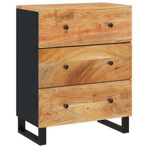 vidaXL Сайдборд, 60x33x75 см, акациево дърво масив