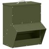 vidaXL Кокошарник Маслинено зелено 20 x 25 x 35 см