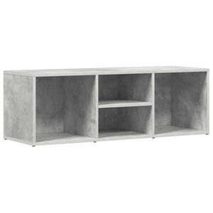 vidaXL Пейка за съхранение на обувки, бетонно сива, 102x35x35 см