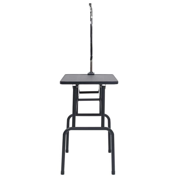 vidaXL Регулируема маса за груминг на кучета с 1 каишка