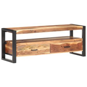 vidaXL ТВ шкаф, 120x35x45 см, акациево дърво масив