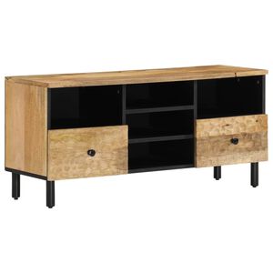 vidaXL ТВ шкаф, 100x33x46 см, мангово дърво масив