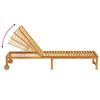 vidaXL Шезлонг 2 pcs Кафяво 53 x 202 x 89см Масивна акациева дървесина