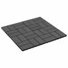 vidaXL Плочка за decking 11 pcs Черен 30 x 30 cm WPC