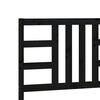 vidaXL Горна табла за легло, черна, 206x4x100 см, бор масив