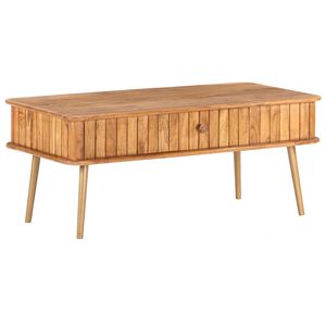 vidaXL Маса за кафе, 100x50x40 см, акациево дърво масив