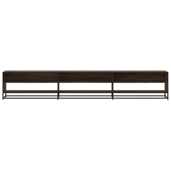 vidaXL ТB шкаф, кафяв дъб, 270x40x46 см, инженерно дърво