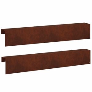 vidaXL Покриващ профил за градина 2 бр. 100 x 10 x 15 cm